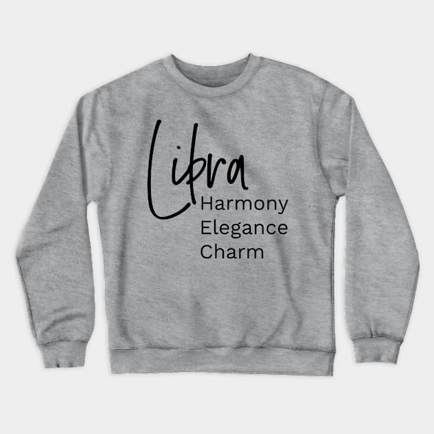 Libra astrology horoscope Crewneck Sweatshirt by Gardner Designs 